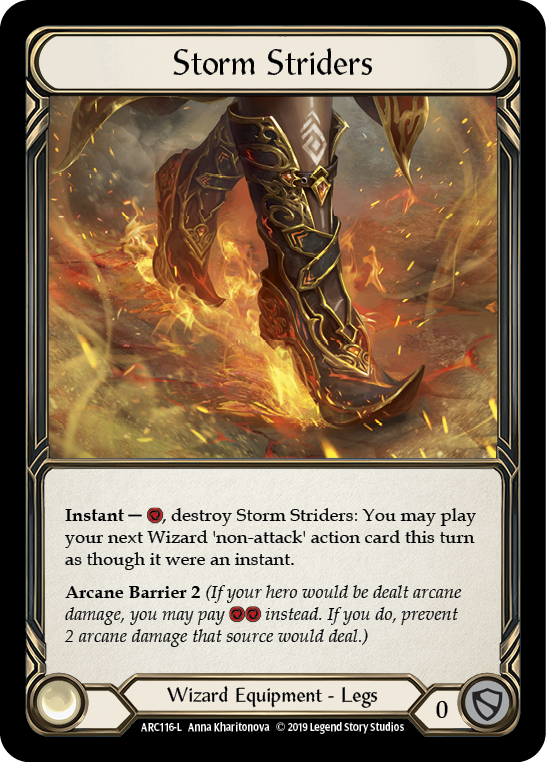 Storm Striders [ARC116-L] (Arcane Rising)  1st Edition Cold Foil | Magic Magpie