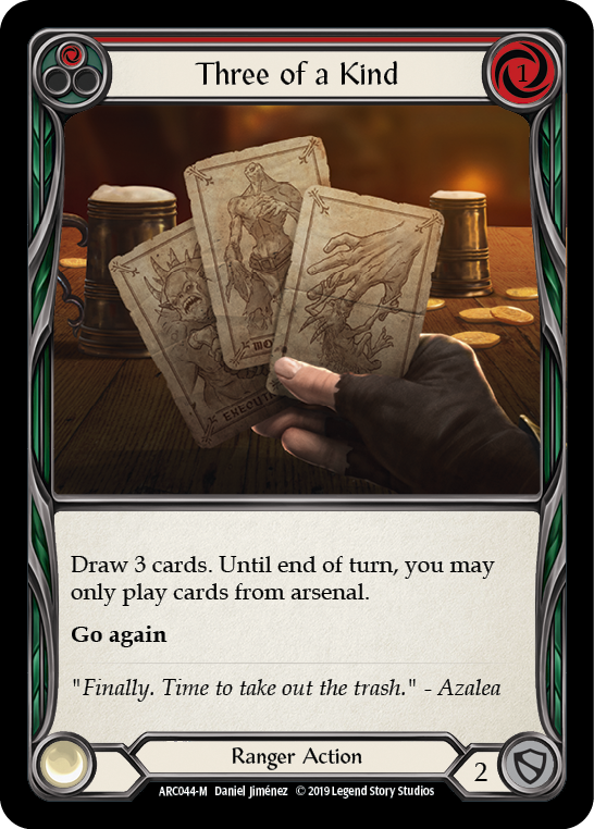 Three of a Kind [ARC044-M] (Arcane Rising)  1st Edition Rainbow Foil | Magic Magpie