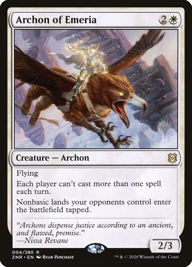 Archon of Emeria (Promo Pack) [Zendikar Rising Promos] | Magic Magpie