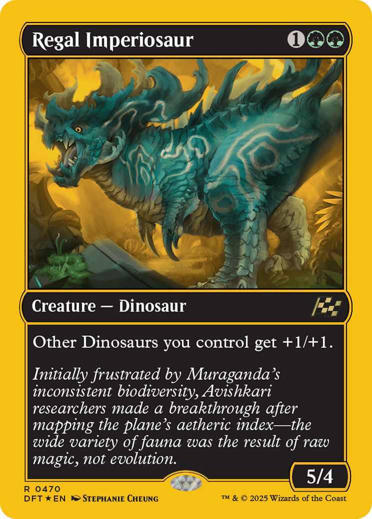 Regal Imperiosaur (First-Place Foil) [Aetherdrift] | Magic Magpie
