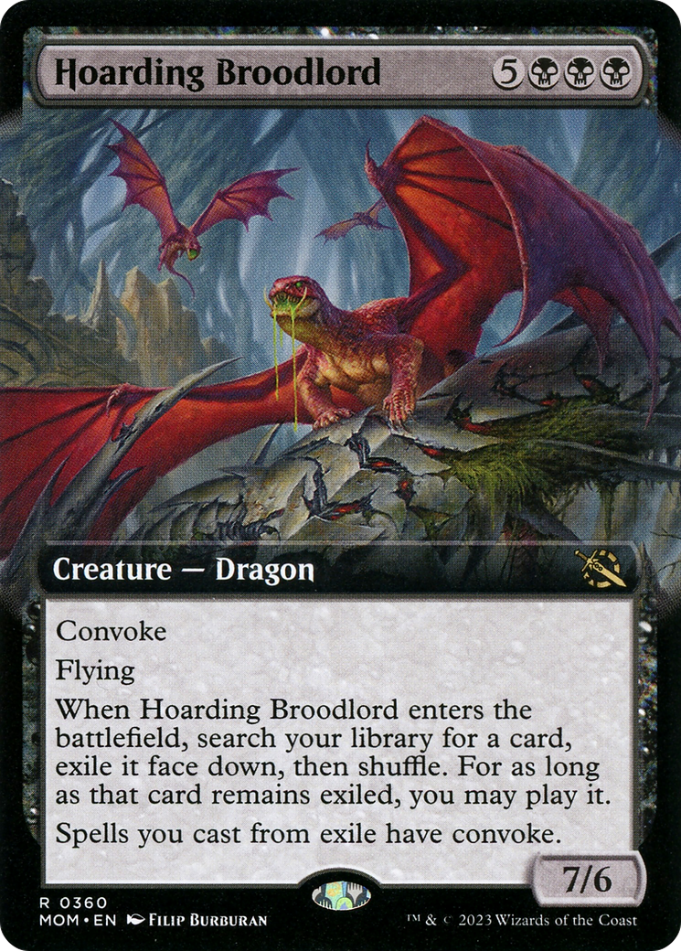 Hoarding Broodlord (Extended Art) [March of the Machine] | Magic Magpie