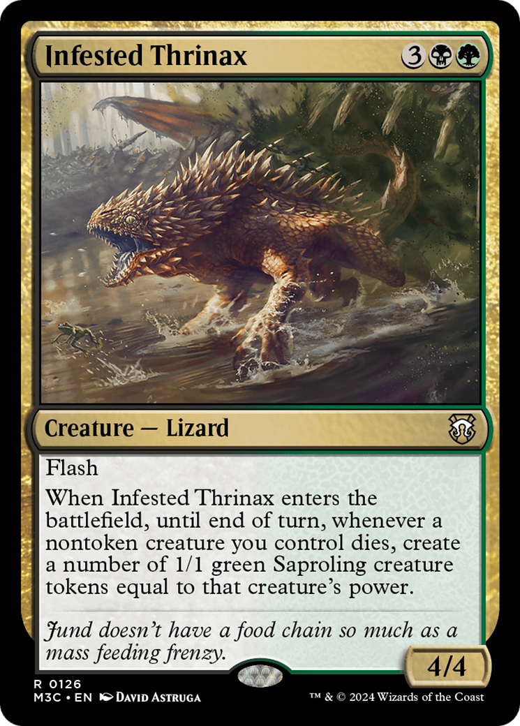 Infested Thrinax [Modern Horizons 3 Commander] | Magic Magpie