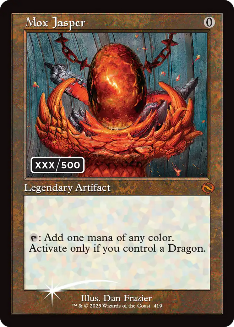 Mox Jasper (Serial Numbered) [Tarkir: Dragonstorm] | Magic Magpie