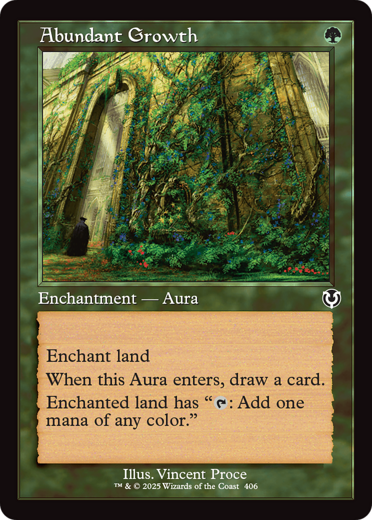 Abundant Growth (Retro Frame) [Innistrad Remastered] | Magic Magpie