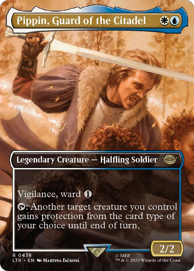 Pippin, Guard of the Citadel (Borderless Alternate Art) [The Lord of the Rings: Tales of Middle-Earth] | Magic Magpie