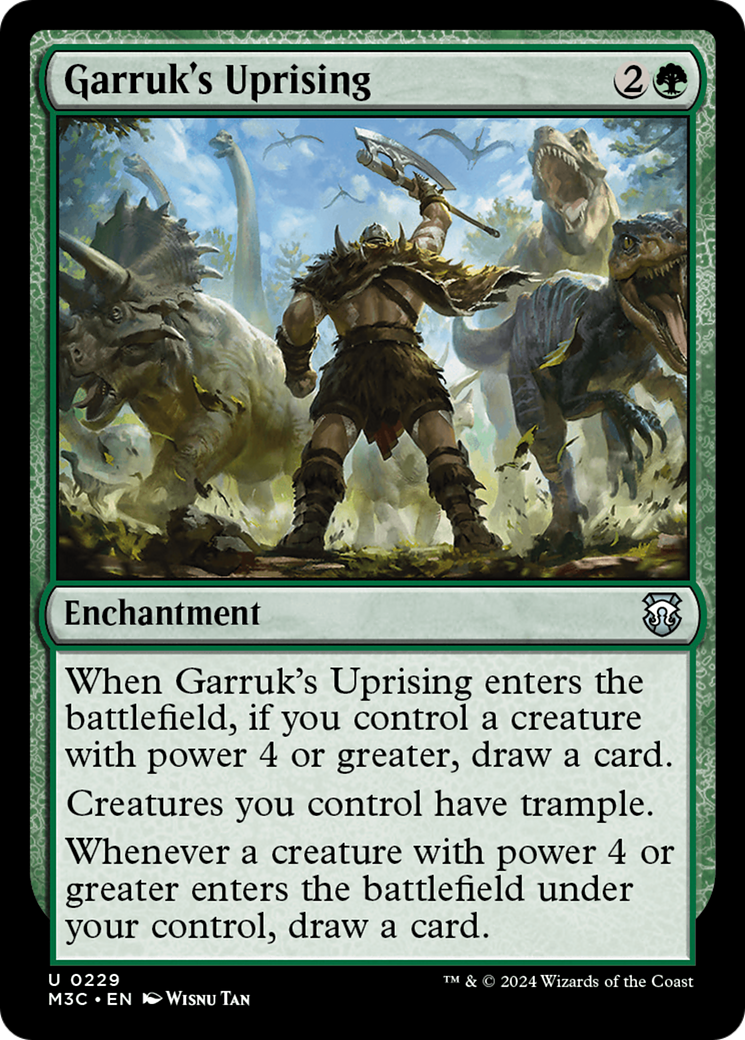 Garruk's Uprising (Ripple Foil) [Modern Horizons 3 Commander] | Magic Magpie