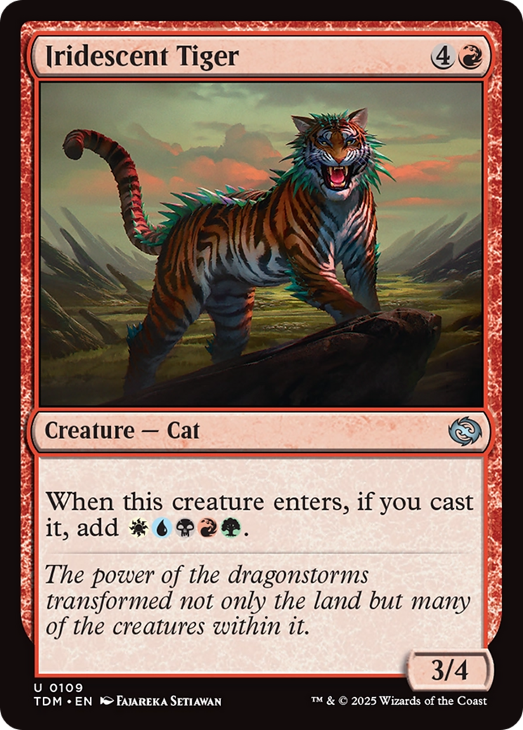 Iridescent Tiger [Tarkir: Dragonstorm] | Magic Magpie
