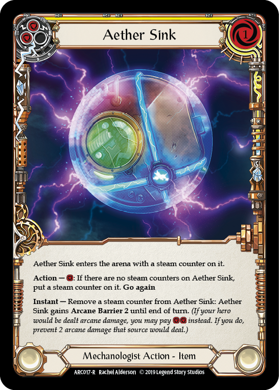 Aether Sink [ARC017-R] (Arcane Rising)  1st Edition Rainbow Foil | Magic Magpie
