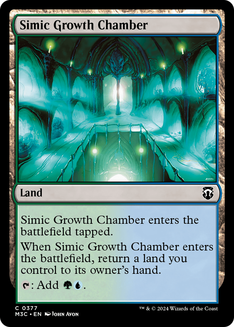 Simic Growth Chamber (Ripple Foil) [Modern Horizons 3 Commander] | Magic Magpie