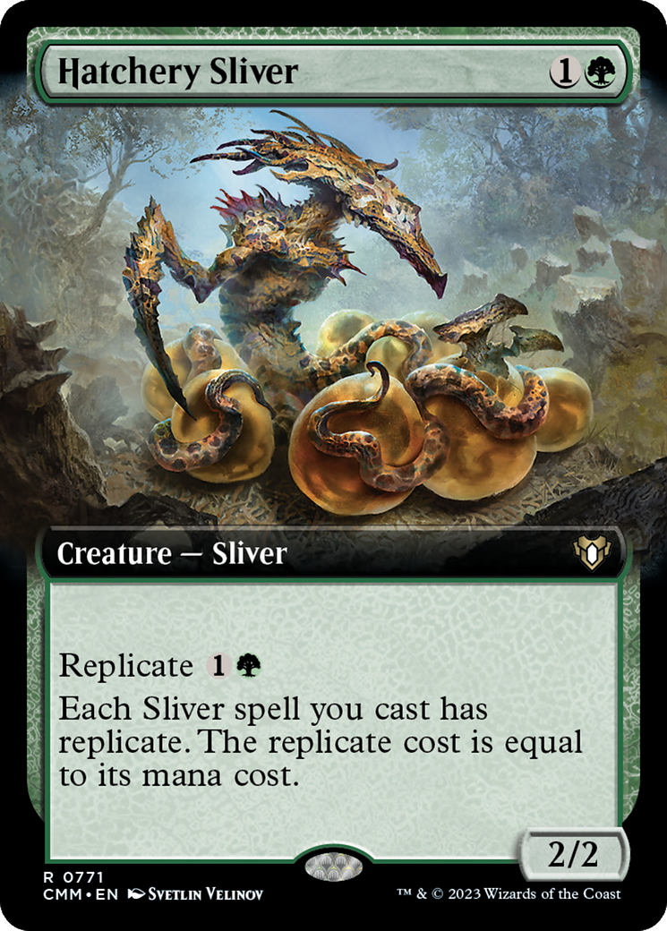 Hatchery Sliver (Extended Art) [Commander Masters] | Magic Magpie