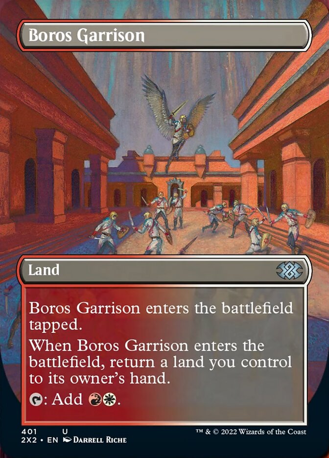 Boros Garrison (Borderless Alternate Art) [Double Masters 2022] | Magic Magpie