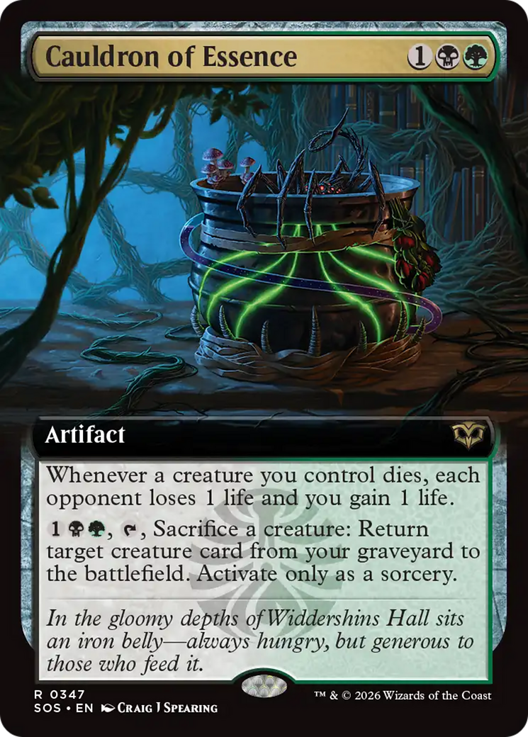 Cauldron of Essence (Extended Art) [Secrets of Strixhaven] | Magic Magpie