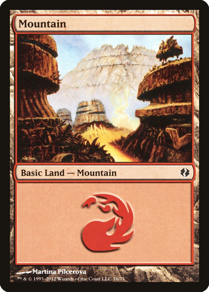 Mountain (76) [Duel Decks: Venser vs. Koth] | Magic Magpie