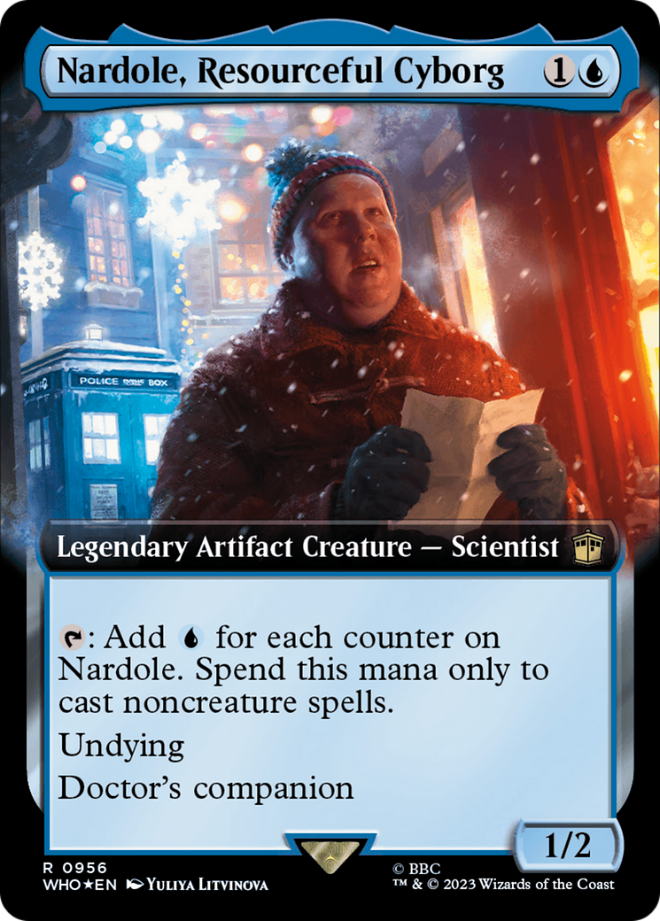 Nardole, Resourceful Cyborg (Extended Art) (Surge Foil) [Doctor Who] | Magic Magpie