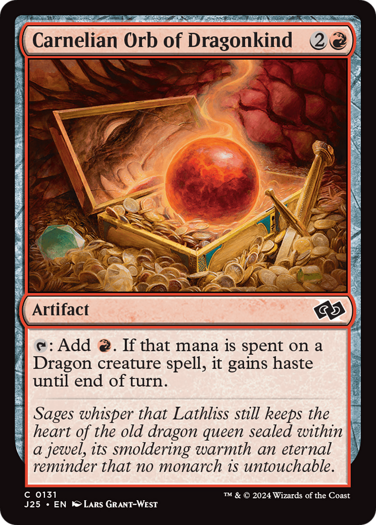 Carnelian Orb of Dragonkind [Foundations Jumpstart] | Magic Magpie