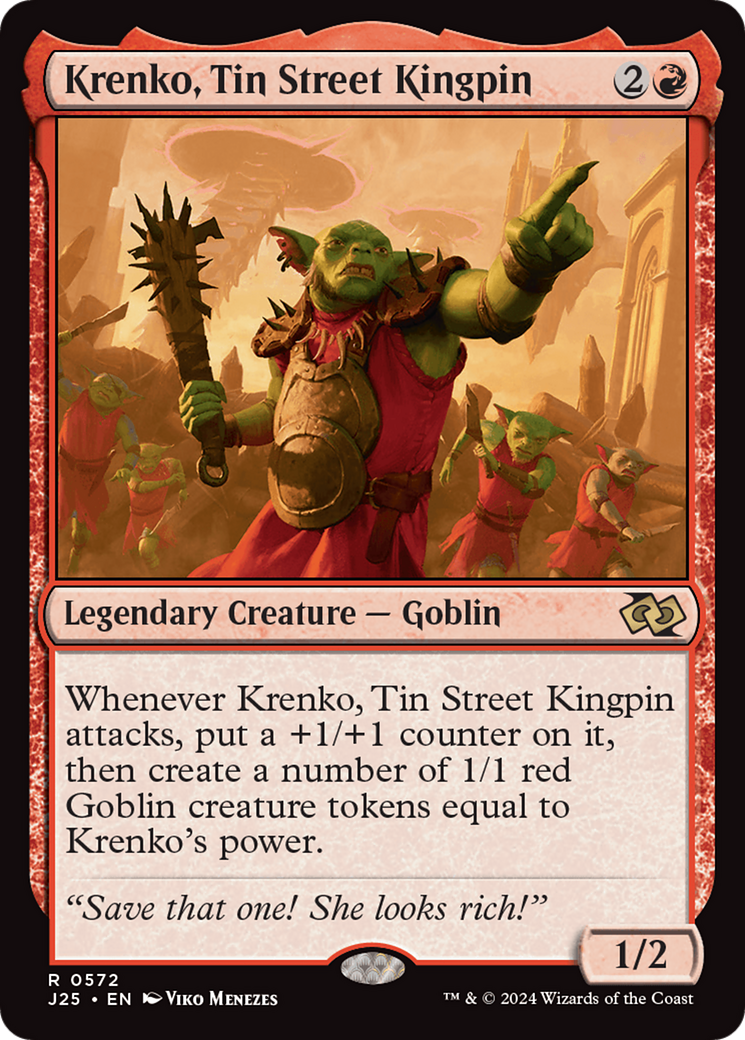 Krenko, Tin Street Kingpin [Foundations Jumpstart] | Magic Magpie