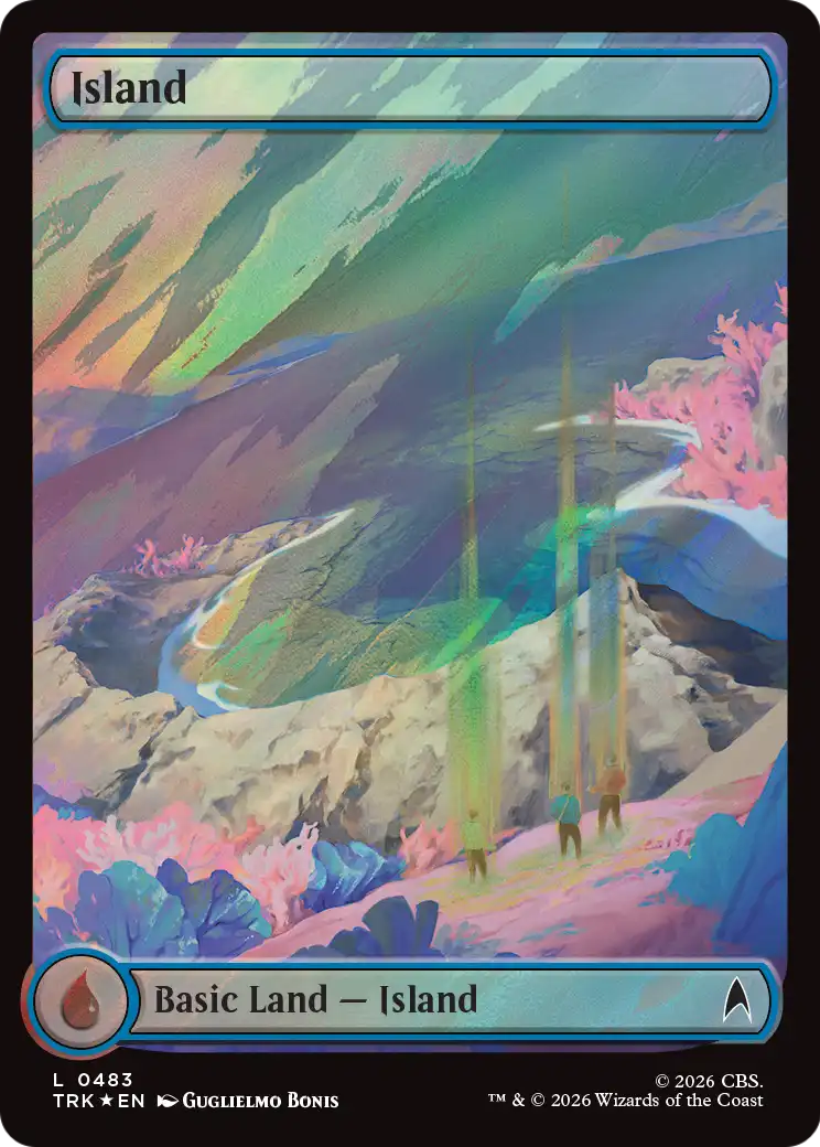 Island (0483) (Surge Foil) [Star Trek] | Magic Magpie