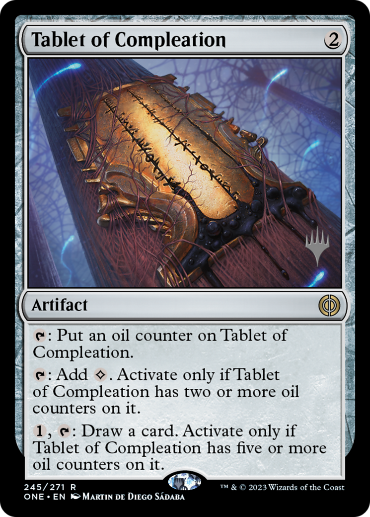Tablet of Compleation (Promo Pack) [Phyrexia: All Will Be One Promos] | Magic Magpie