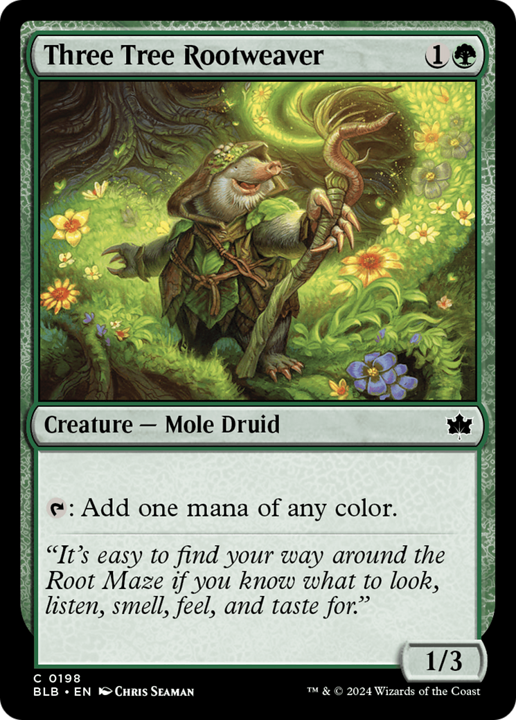 Three Tree Rootweaver [Bloomburrow] | Magic Magpie