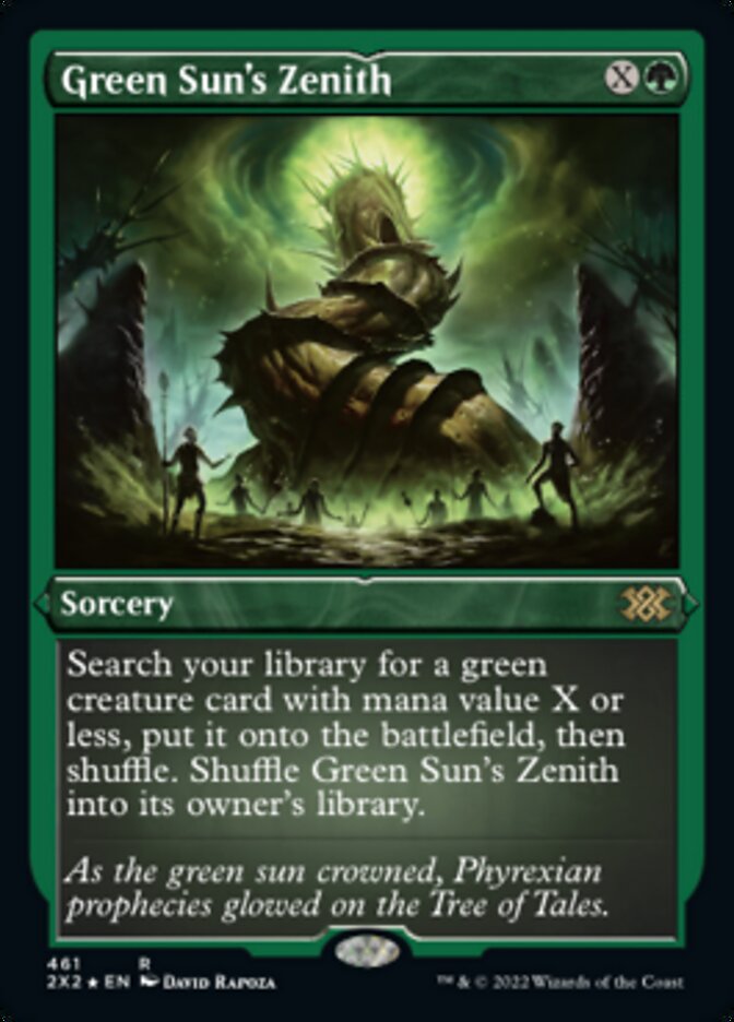 Green Sun's Zenith (Foil Etched) [Double Masters 2022] | Magic Magpie