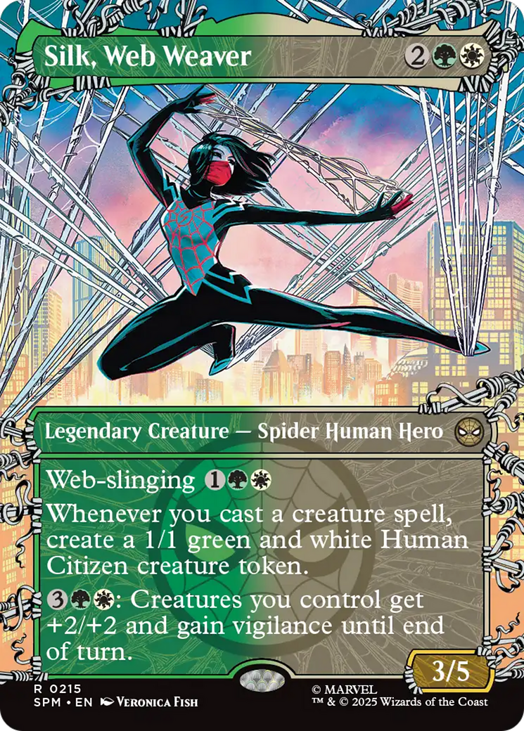 Silk, Web Weaver (Borderless) [Marvel's Spider-Man] | Magic Magpie