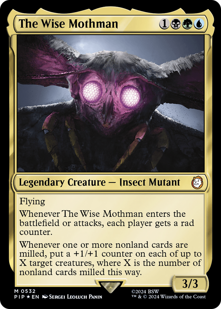 The Wise Mothman (Surge Foil) [Fallout] | Magic Magpie