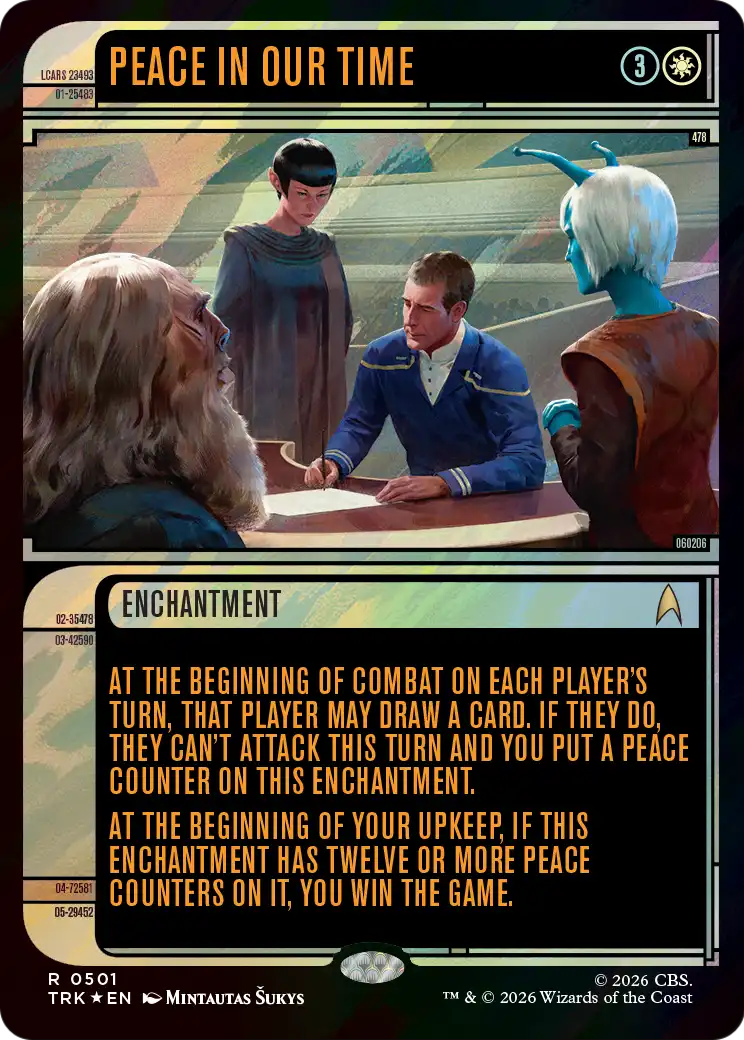 Peace in Our Time (Showcase) (Surge Foil) [Star Trek] | Magic Magpie