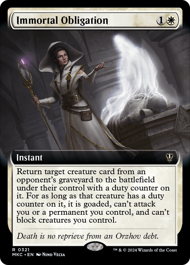 Immortal Obligation (Extended Art) [Murders at Karlov Manor Commander] | Magic Magpie