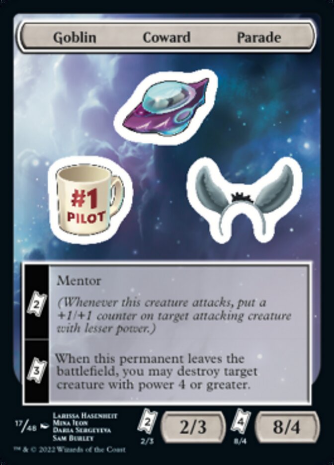 Goblin Coward Parade [Unfinity Stickers] | Magic Magpie
