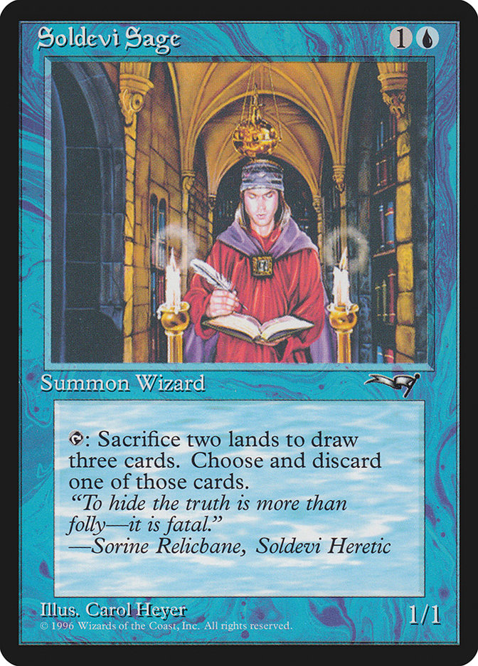 Soldevi Sage (Standing) [Alliances] | Magic Magpie