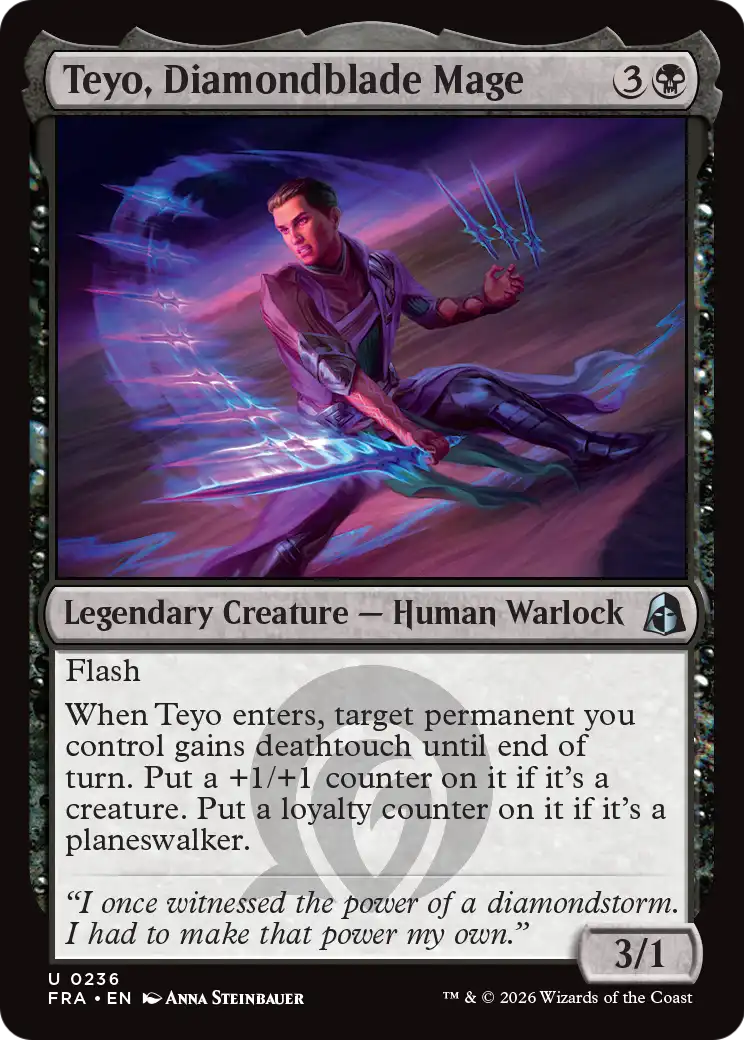 Teyo, Diamondblade Mage [Reality Fracture] | Magic Magpie