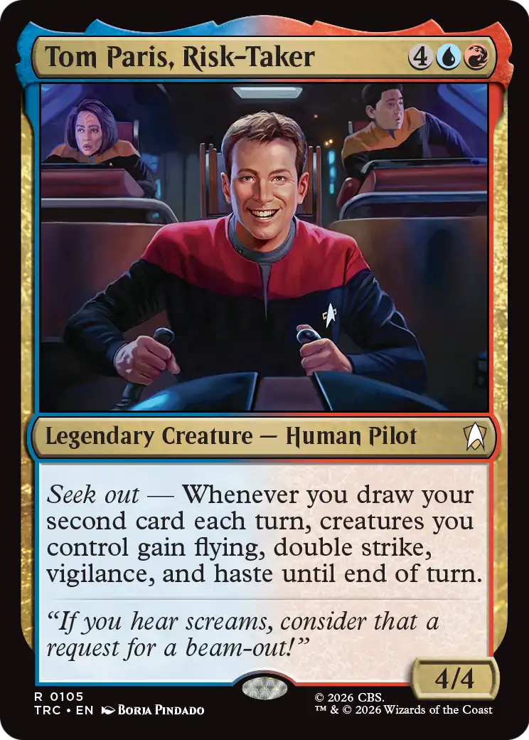Tom Paris, Risk-Taker (Surge Foil) [Star Trek Commander] | Magic Magpie