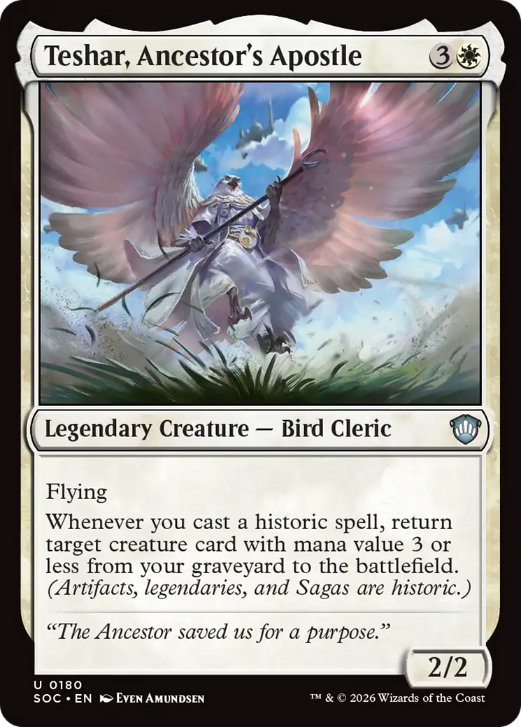 Teshar, Ancestor's Apostle [Secrets of Strixhaven Commander] | Magic Magpie