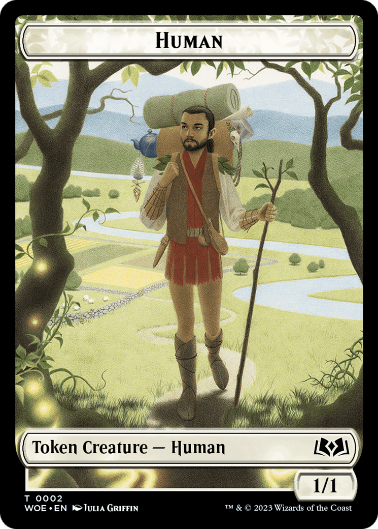 Human Token [Wilds of Eldraine Tokens] | Magic Magpie