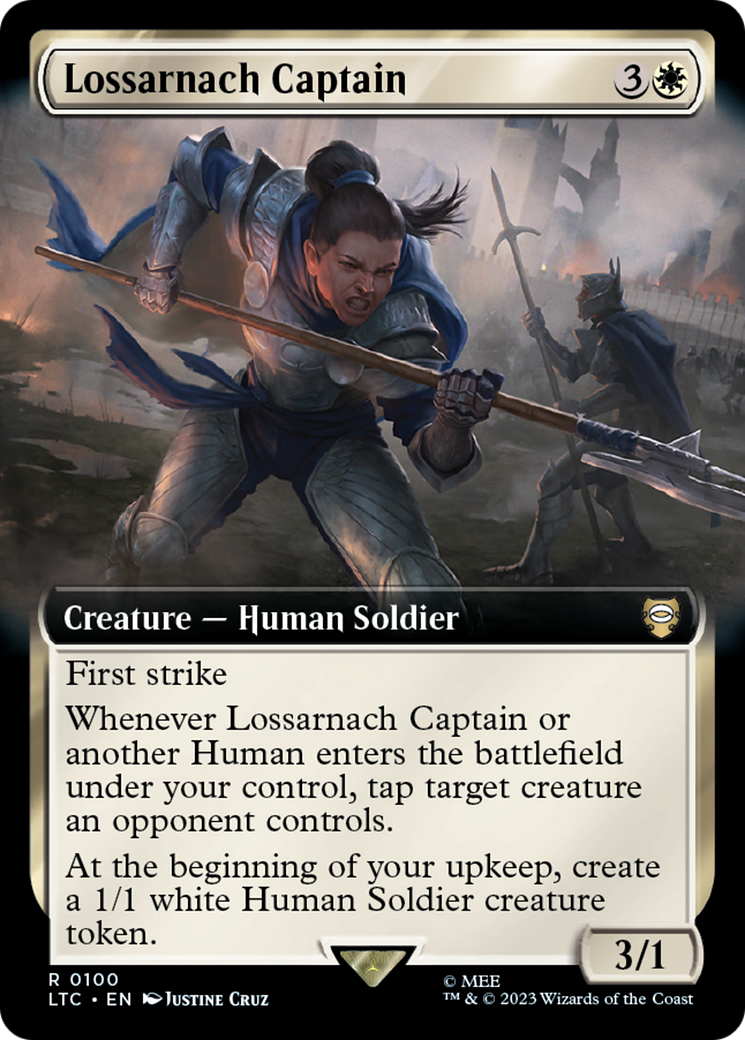 Lossarnach Captain (Extended Art) [The Lord of the Rings: Tales of Middle-Earth Commander] | Magic Magpie