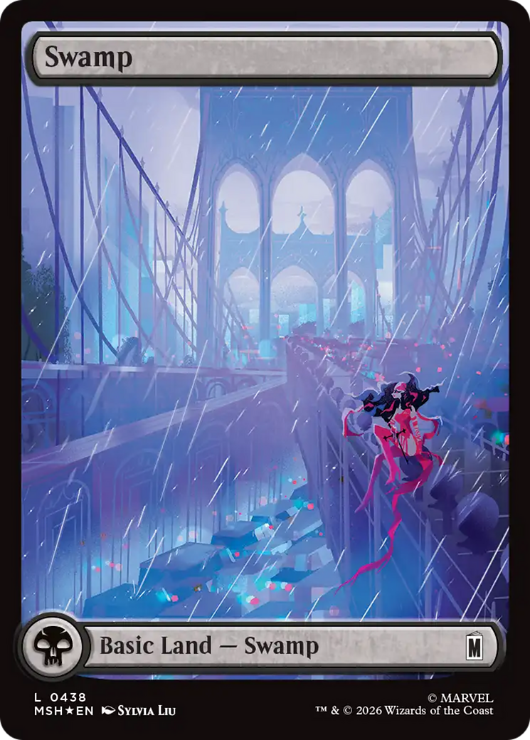 Swamp (0438) (Surge Foil) [Marvel Super Heroes] | Magic Magpie