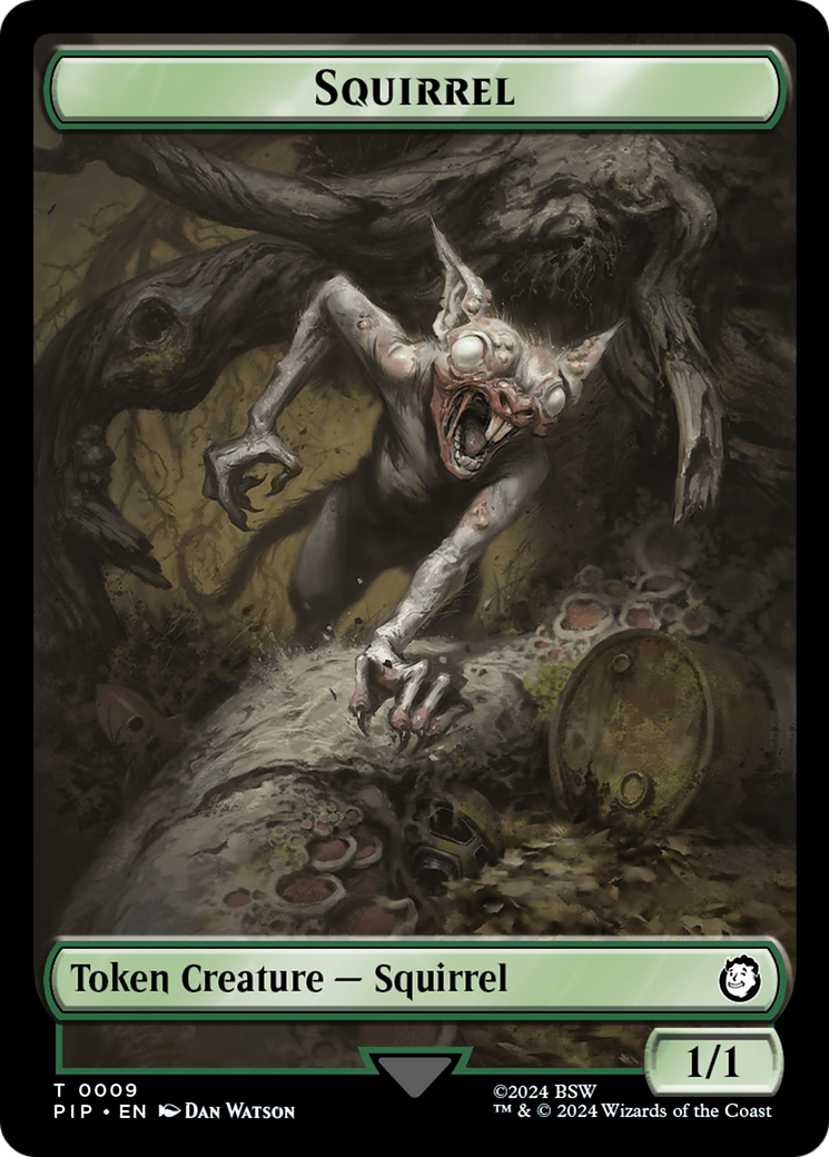 Radiation // Squirrel Double-Sided Token [Fallout Tokens] | Magic Magpie