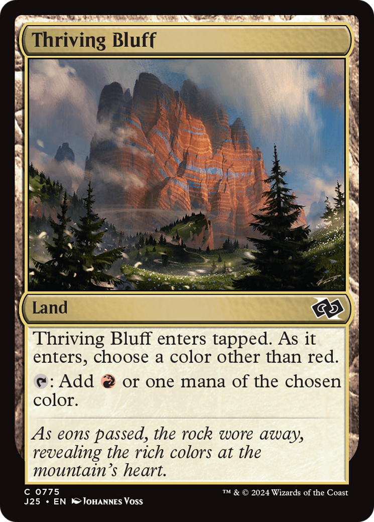 Thriving Bluff [Foundations Jumpstart] | Magic Magpie