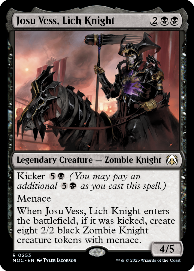 Josu Vess, Lich Knight [March of the Machine Commander] | Magic Magpie