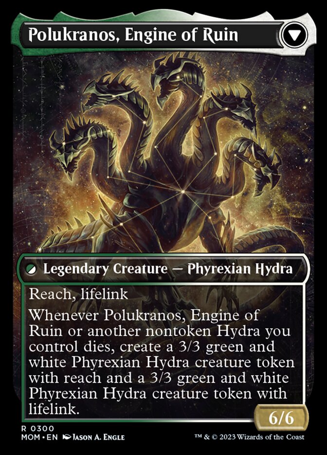 Polukranos Reborn // Polukranos, Engine of Ruin (Showcase Planar Booster Fun) [March of the Machine] | Magic Magpie