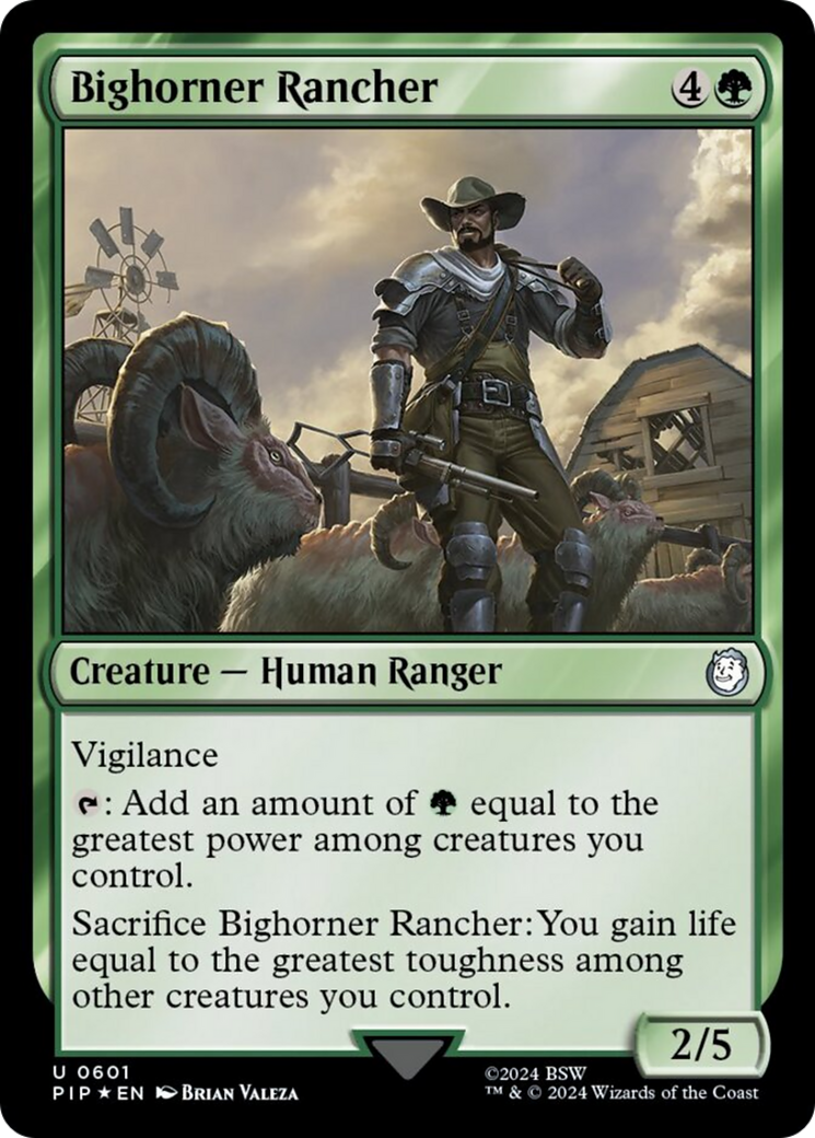 Bighorner Rancher (Surge Foil) [Fallout] | Magic Magpie