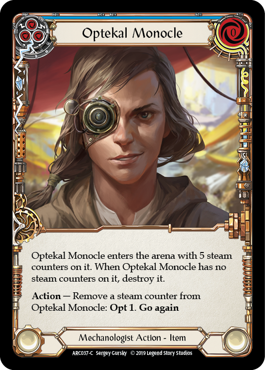 Optekal Monocle [ARC037-C] (Arcane Rising)  1st Edition Rainbow Foil | Magic Magpie