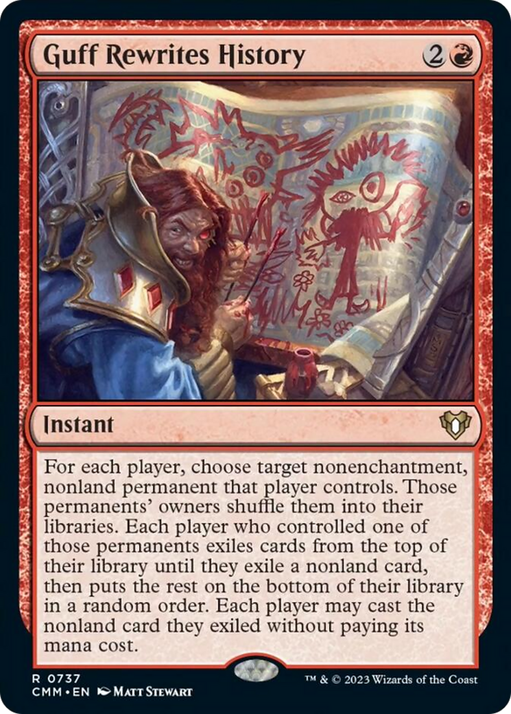 Guff Rewrites History [Commander Masters] | Magic Magpie