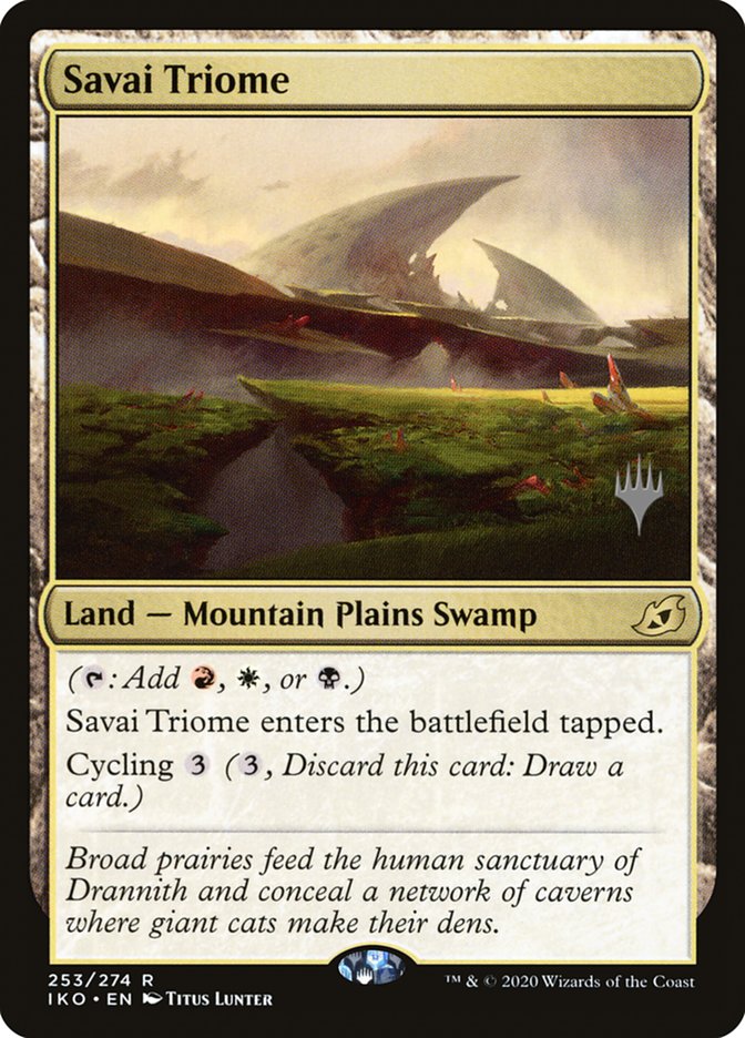 Savai Triome (Promo Pack) [Ikoria: Lair of Behemoths Promos] | Magic Magpie