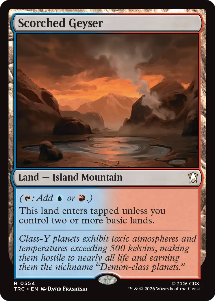 Scorched Geyser [Star Trek Commander] | Magic Magpie