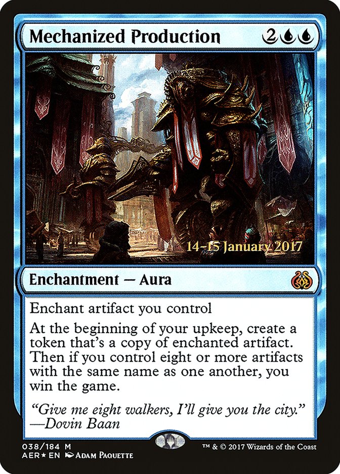 Mechanized Production [Aether Revolt Prerelease Promos] | Magic Magpie