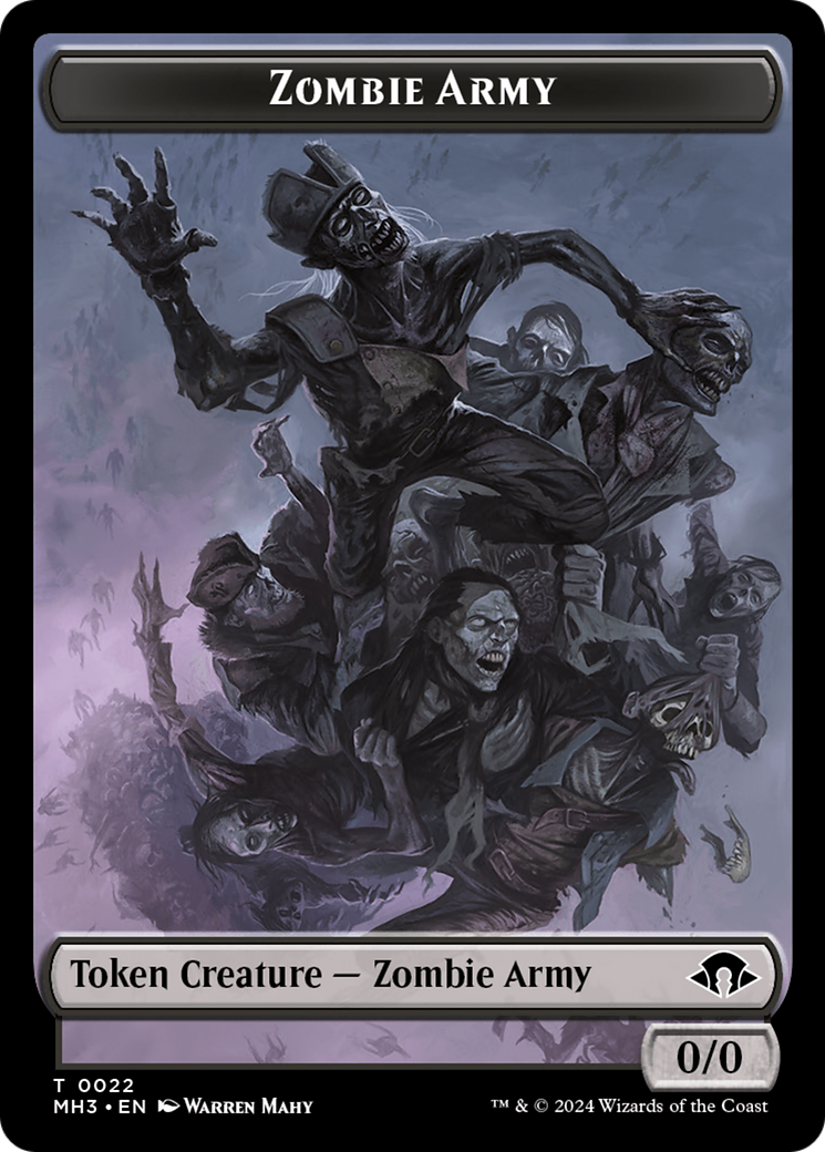 Servo // Zombie Army Double-Sided Token [Modern Horizons 3 Tokens] | Magic Magpie