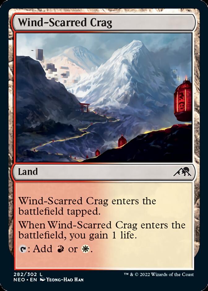 Wind-Scarred Crag [Kamigawa: Neon Dynasty] | Magic Magpie