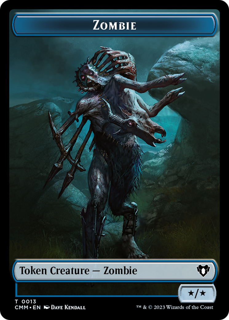 Zombie Token (13) [Commander Masters Tokens] | Magic Magpie