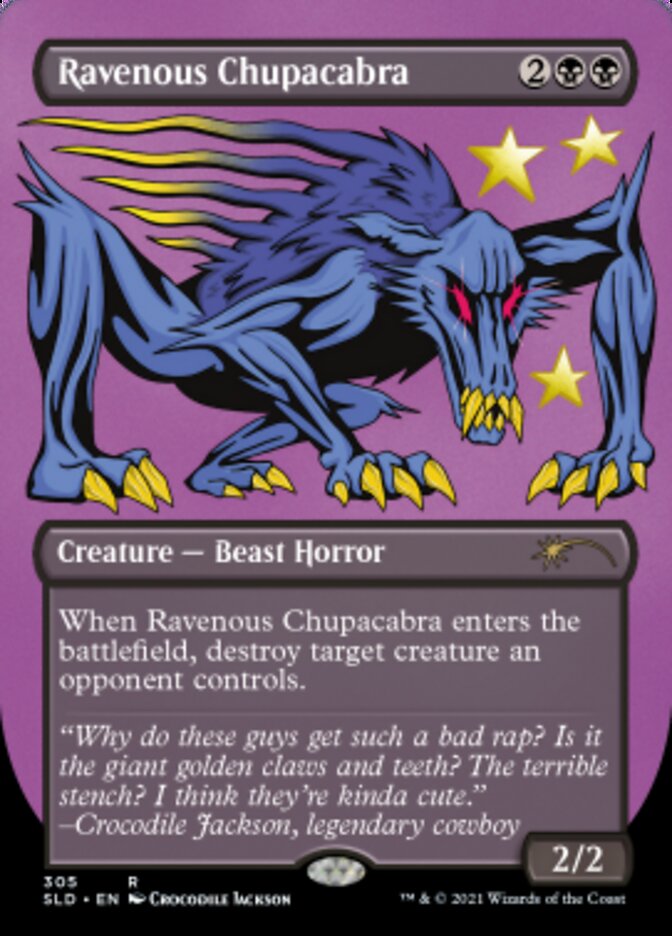 Ravenous Chupacabra (Borderless) (Foil Etched) [Secret Lair Drop Series] | Magic Magpie